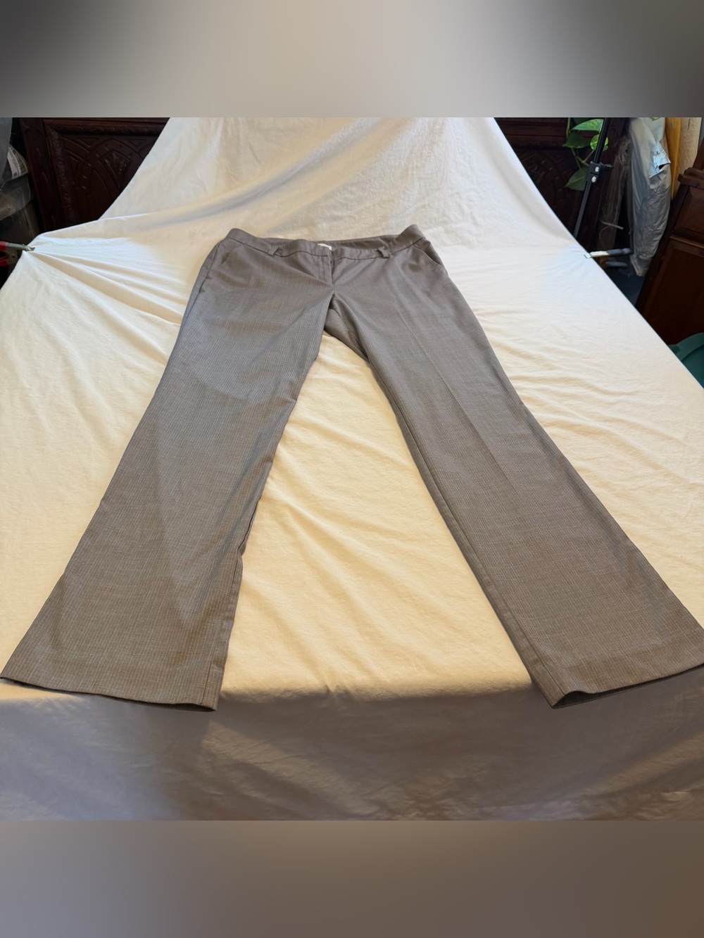 Women’s New York & Company Gray Dress Pants - Classic Straight Fit Size 12T